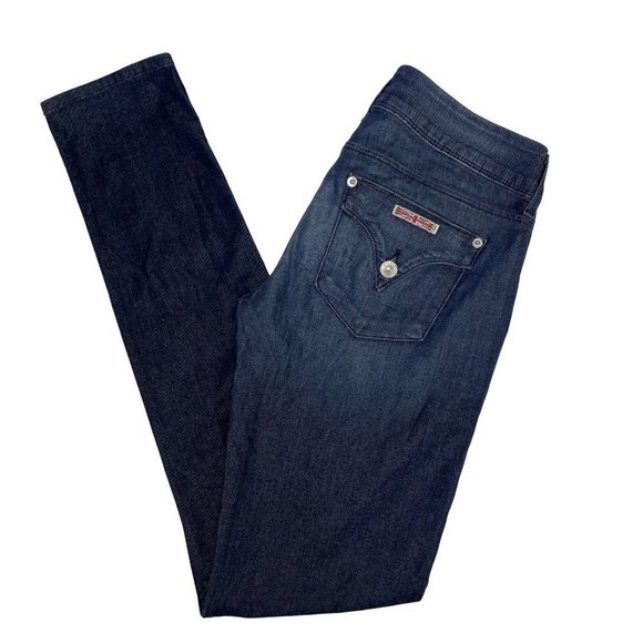 Hudson Collin Flap Skinny Jeans in Crete Dark Wash W422TIL Tencel Size 26 - Picture 2 of 10